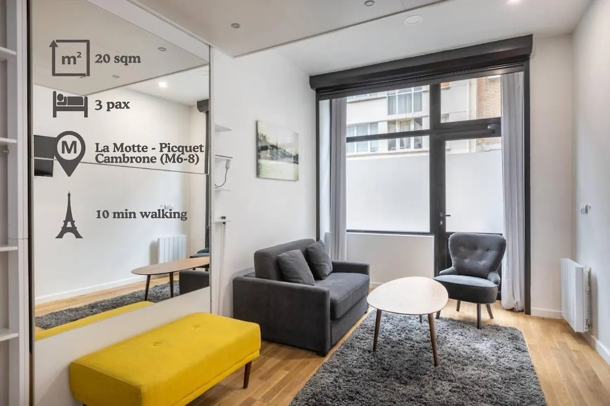 Cosy Studio 1 - Grenelle Eiffel Tower Paris France